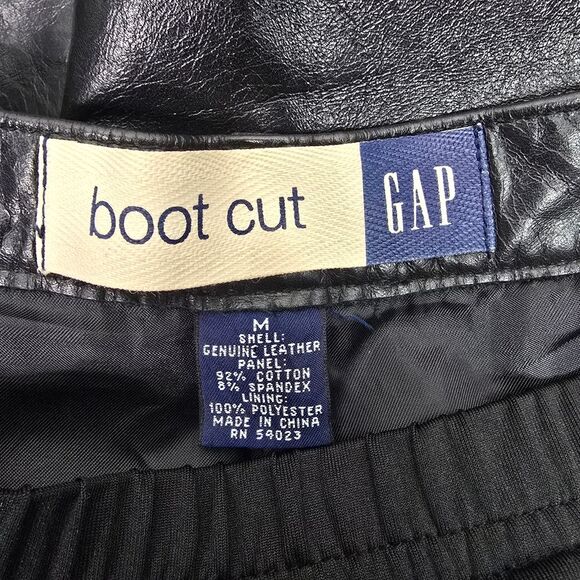 Gap Maternity Black Genuine Leather Bootcut Pants - Picture 7 of 7